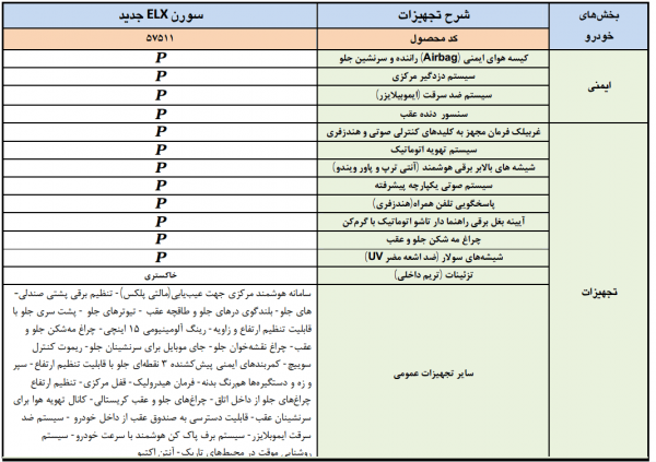 سمند سورن ای ال ایکس جدید